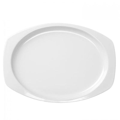 Thunder Group Melamine Western 11 1/2" X 7 1/2", RECTANGULAR PLATTER, WHITE,1 doz