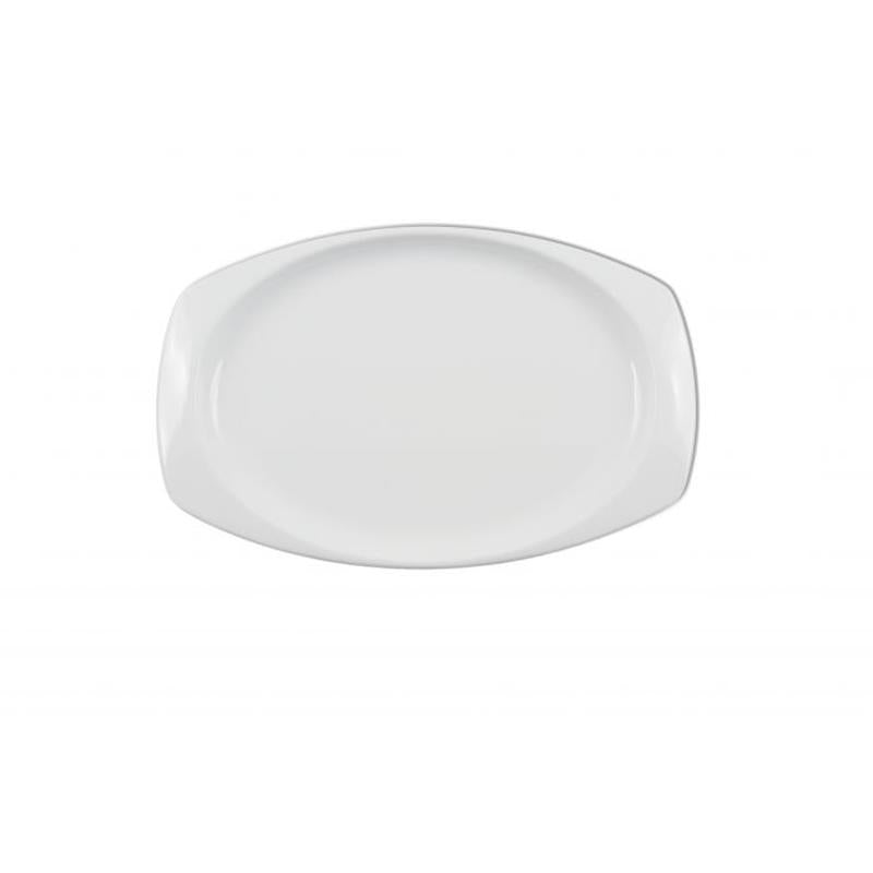 Thunder Group Melamine Western 11 1/2" X 7 1/2", RECTANGULAR PLATTER, WHITE,1 doz