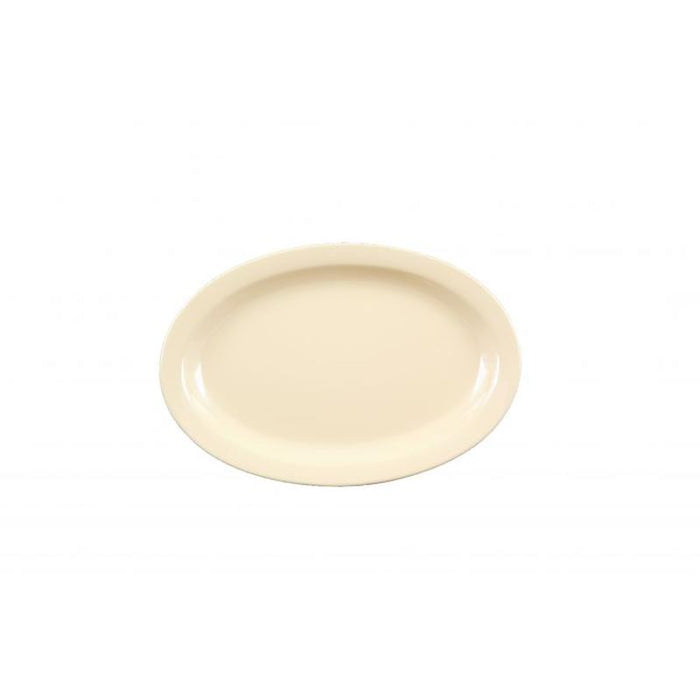 Thunder Group Melamine Western9 1/2" X 6 3/4" NARROW RIM PLATTER, TAN,1 doz