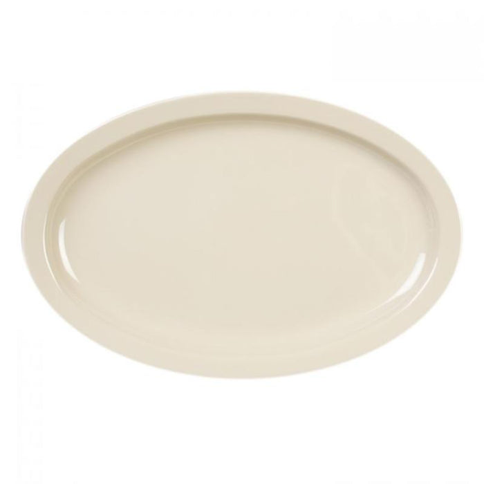 Thunder Group Melamine Western9 1/2" X 6 3/4" NARROW RIM PLATTER, TAN,1 doz