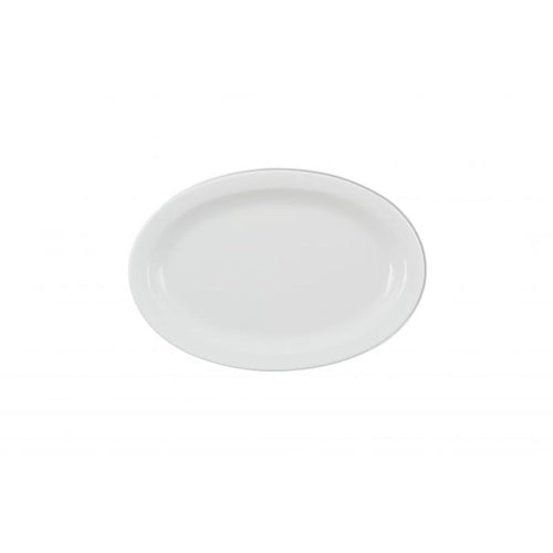 Thunder Group Melamine Western 9 1/2" X 6 3/4" NARROW RIM PLATTER, WHITE,1 doz