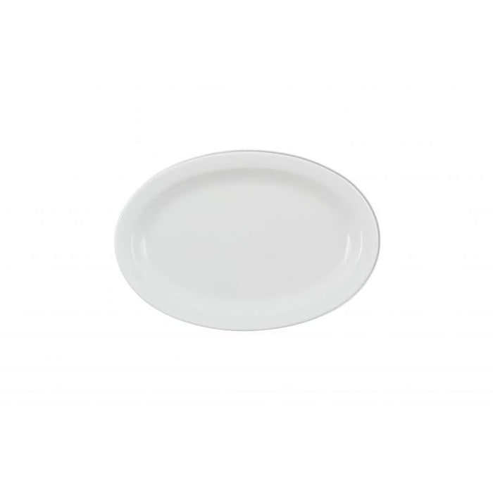 Thunder Group Melamine Western 9 1/2" X 6 3/4" NARROW RIM PLATTER, WHITE,1 doz
