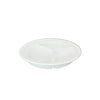 Thunder Group Melamine Western 8 3/4" DEEP COMPARTMENT PLATE, WHITE,1 doz