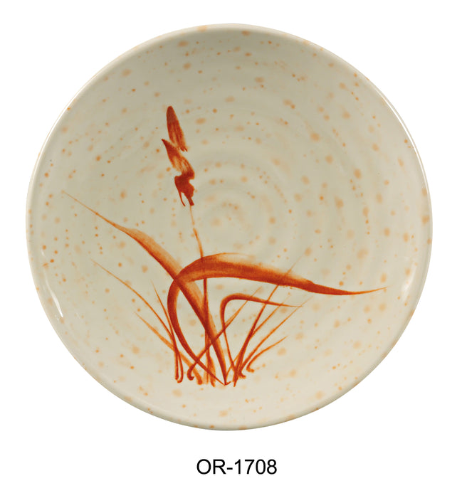 Yanco Orchis OR-1708 Round Plate, Melamine, Pack of 24 (2 Dz)