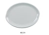 Yanco MD-214 Milando Oval Plate, Shape: Oval, Color: White, Material: Melamine, Pack of 12