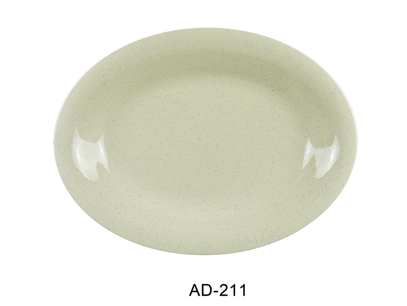 Yanco AD-211 Ardis Oval Platter, Shape: Oval, Color: Tan, Material: Melamine, Pack of 24