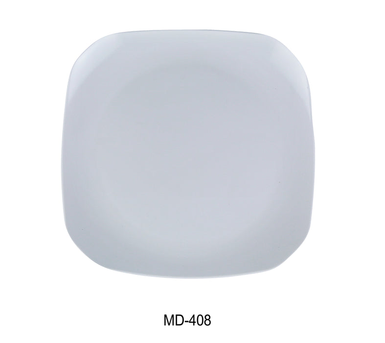 Yanco MD-408 Milando Square Plate, Shape: Square, Color: White, Material: Melamine, Pack of 48