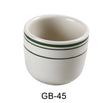 Yanco GB-45 Green Band Chinese Tea Cup, , Color: White and Green, Material: China, Pack of 36