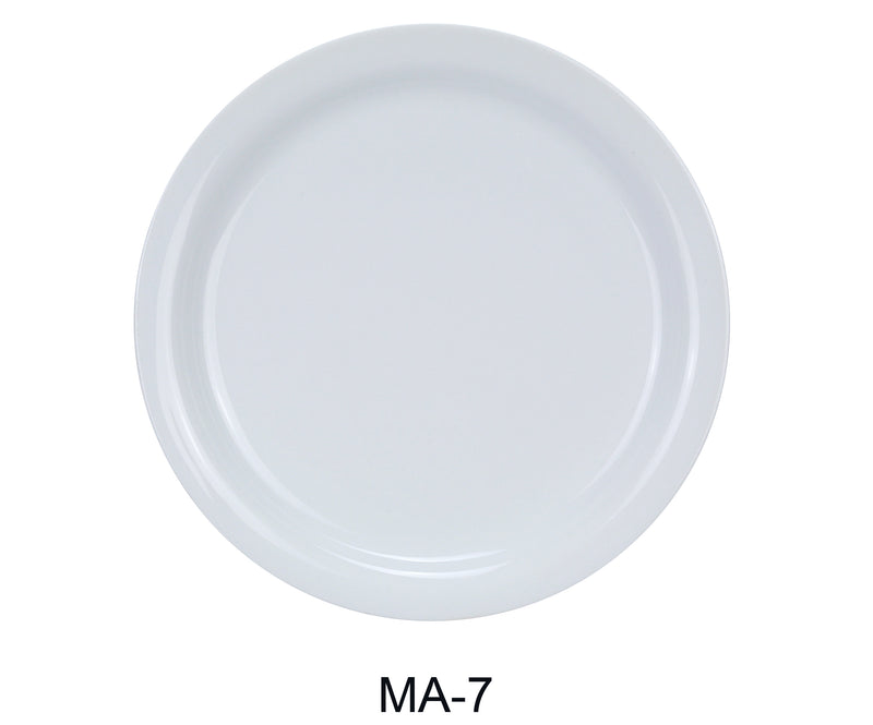 Yanco MA-7 Mayor 7.5" Narrow Rim Plate, Shape: Round, Color: White, Material: China, Pack of 36