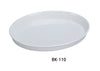 Yanco BK-110 Accessories 9" X 13" X 2" OVAL DEEP PLATE, Shape: Oval, Color: White, Material: China, Pack of 12
