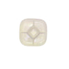 Thunder Group Melamine Western15" X 15" CHIP AND DIP PLATTER, 1 3/4" DEEP, PASSION PEARL, Pack of 6