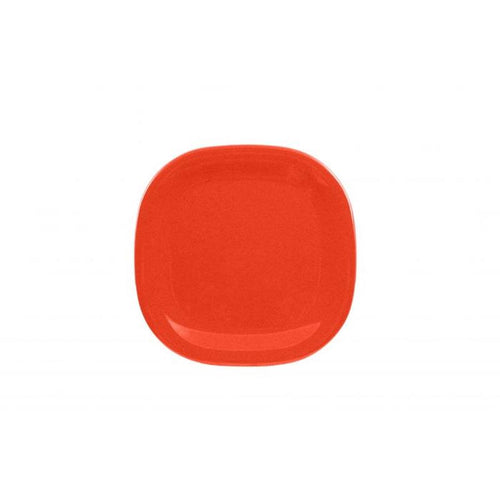 Thunder Group Melamine Western 8 1/4" X 8 1/4" ROUND SQUARE PLATE, PASSION RED, Pack of 12