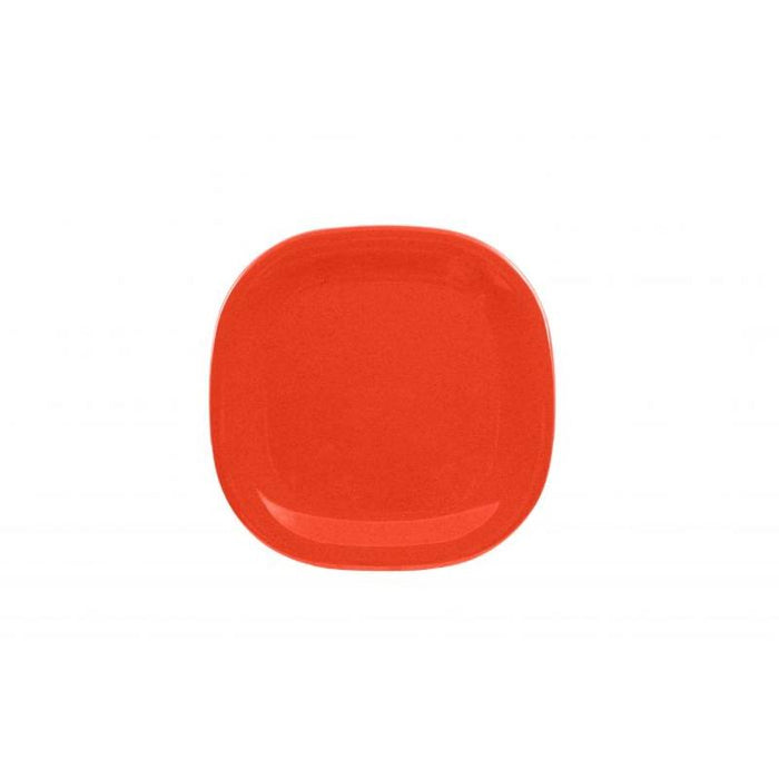 Thunder Group Melamine Western 8 1/4" X 8 1/4" ROUND SQUARE PLATE, PASSION RED, Pack of 12