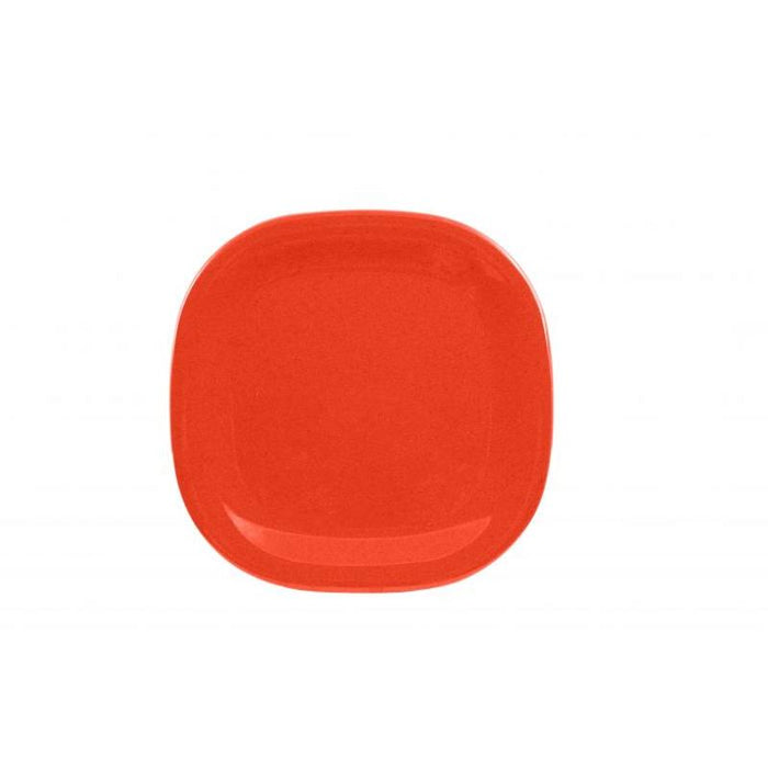 Thunder Group Melamine Western 14" X 14" ROUND SQUARE PLATE, PASSION RED, Pack of 6