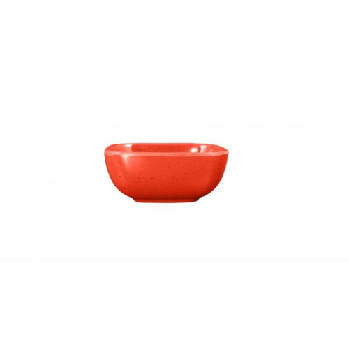 Thunder Group Melamine Western 5 OZ, 3 1/2" X 3 1/2" ROUND SQUARE BOWL, 1 1/2" DEEP, PASSION RED, Pack of 12