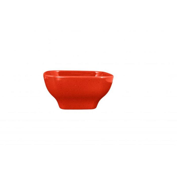 Thunder Group Melamine Western 20 OZ, 5 1/2" X 5 1/2" ROUND SQUARE BOWL, 2 3/4" DEEP, PASSION RED, Pack of 12