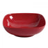 Thunder Group Melamine Western 128 OZ, 11" X 11" ROUND SQUARE BOWL, 3 1/2" DEEP, PASSION RED, Pack of 6