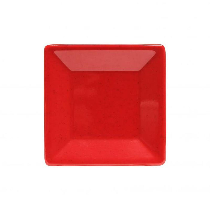 Thunder Group Melamine Western 4" x 4" SQUARE PLATE, PASSION RED, Pack of 12