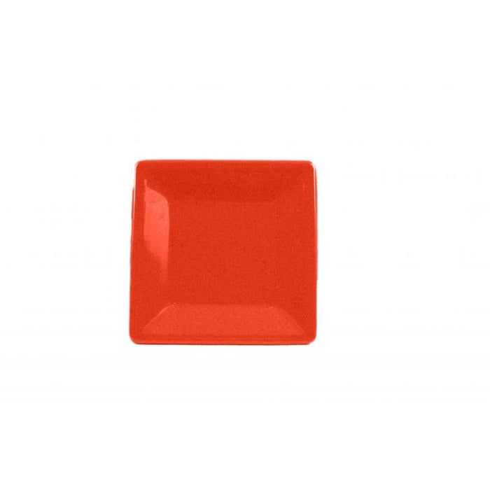 Thunder Group Melamine Western 8 1/4" X 8 1/4" SQUARE PLATE, 7/8" DEEP, PASSION RED, Pack of 12