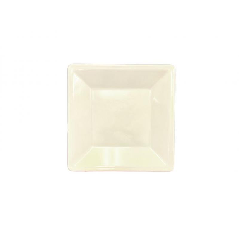Thunder Group Melamine Western8 1/4" X 8 1/4" SQUARE PLATE, 7/8" DEEP, PASSION PEARL, Pack of 12