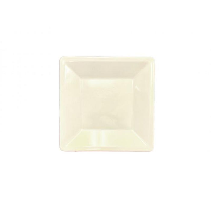 Thunder Group Melamine Western8 1/4" X 8 1/4" SQUARE PLATE, 7/8" DEEP, PASSION PEARL, Pack of 12