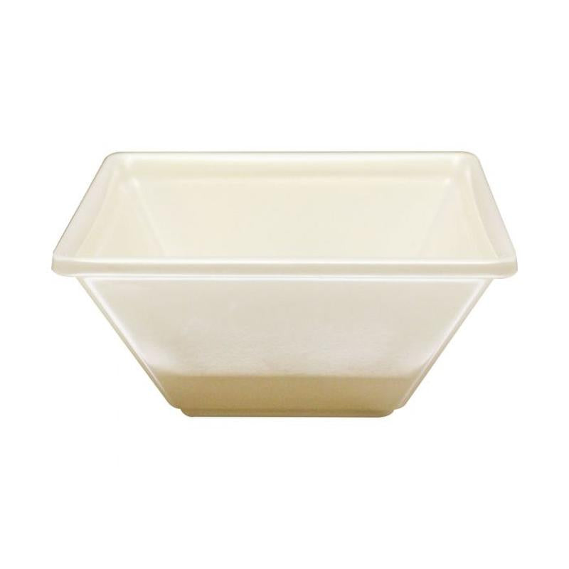 Thunder Group Melamine Western8 OZ, 4"X4" SQUARE BOWL, 2" DEEP, PASSION PEARL, Pack of 12