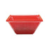 Thunder Group Melamine Western 11 OZ, 4 3/4" x 4 3/4" SQUARE BOWL, 2" DEEP, PASSION RED, Pack of 12