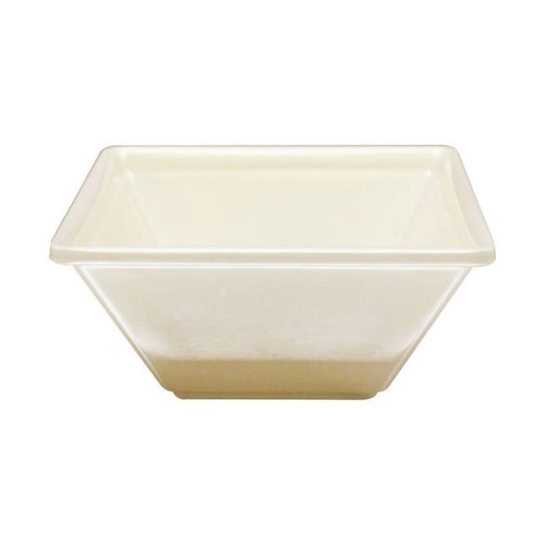 Thunder Group Melamine Western52 OZ 8" X 8" SQUARE BOWL, 2 1/2" DEEP, PASSION PEARL, Pack of 12