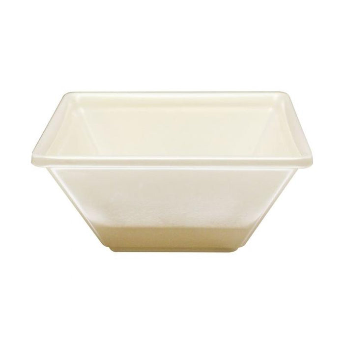 Thunder Group Melamine Western52 OZ 8" X 8" SQUARE BOWL, 2 1/2" DEEP, PASSION PEARL, Pack of 12