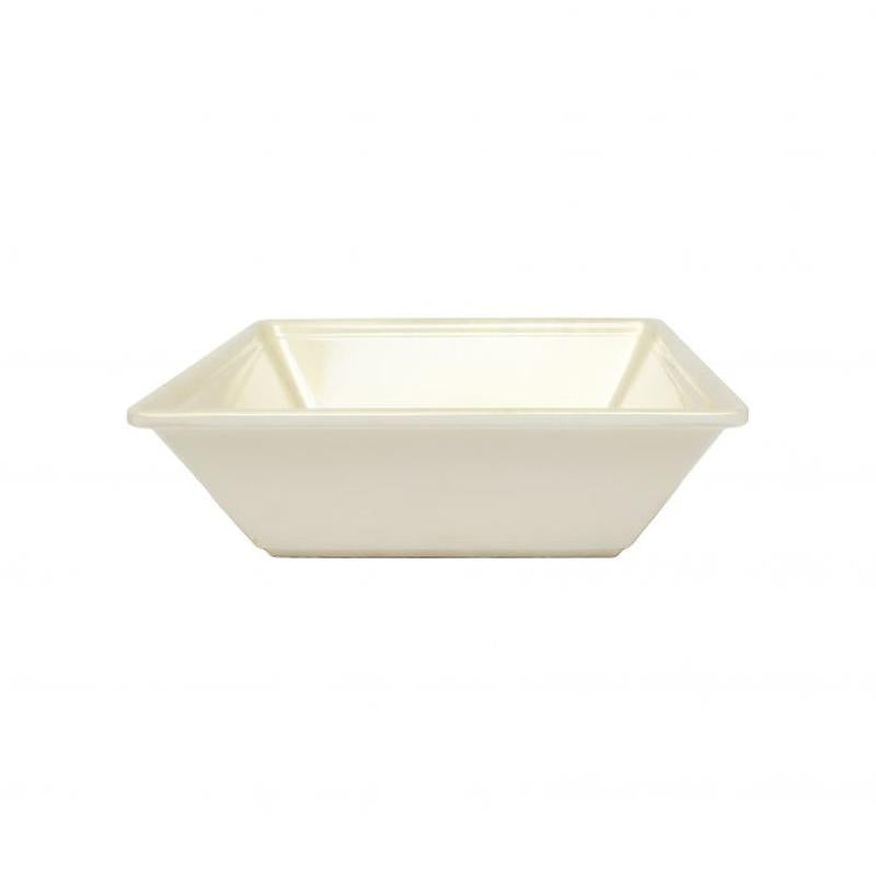 Thunder Group Melamine Western80 OZ, 10" X 10" SQUARE BOWL, 2 1/2" DEEP, PASSION PEARL, Pack of 12