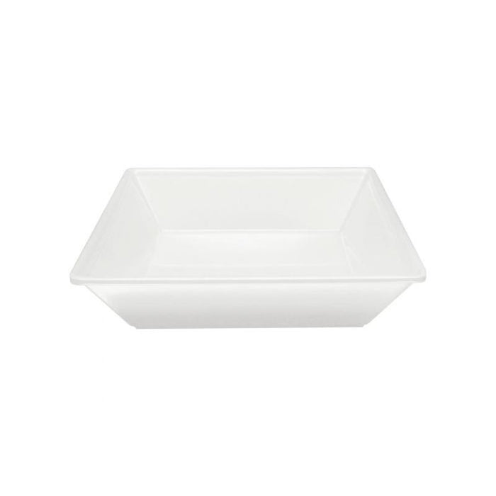 Thunder Group Melamine Western 80 OZ, 10" X 10" SQUARE BOWL, 2 1/2" DEEP, PASSION WHITE, Pack of 12