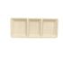 Thunder Group Melamine Western28 OZ, 15" X 6 1/4" X 1 3/8", RECTANGULAR 3 SECTION COMPARTMENT TRAY, PASSION PEARL, Pack of 6