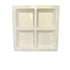 Thunder Group Melamine Western60 OZ, 13 1/2" X 13 1/2" X 1 3/8", SQUARE 4 SECTION COMPARTMENT TRAY, PASSION PEARL, Pack of 6