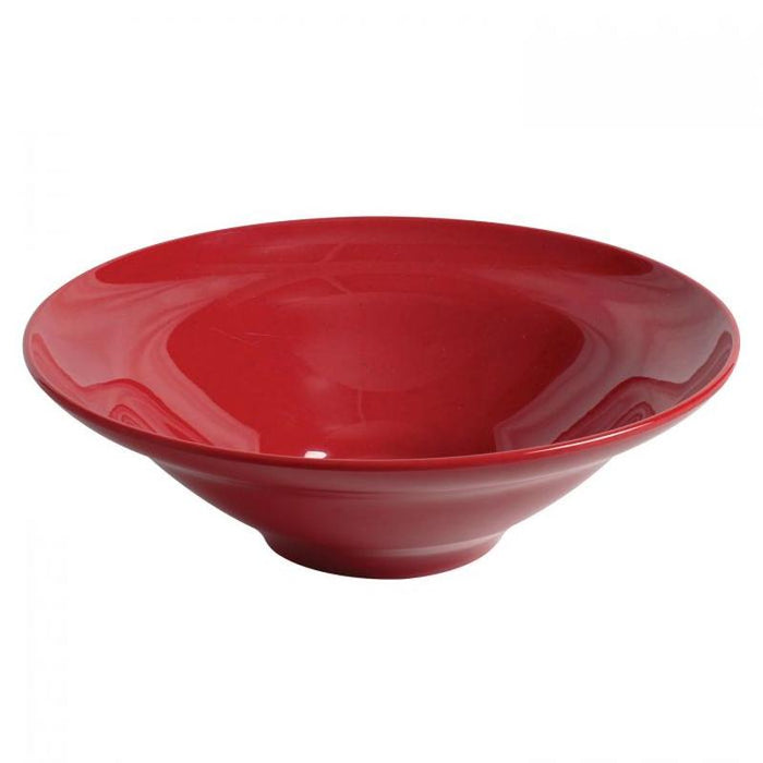 Thunder Group Melamine Western 70 OZ, 13" SALAD BOWL, 4 1/8" DEEP, PASSION RED, Pack of 4