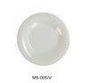 Yanco MS-005IV Mile Stone Wide Rim Round Plate, Shape: Round, Color: Ivory, Material: Melamine, Pack of 48