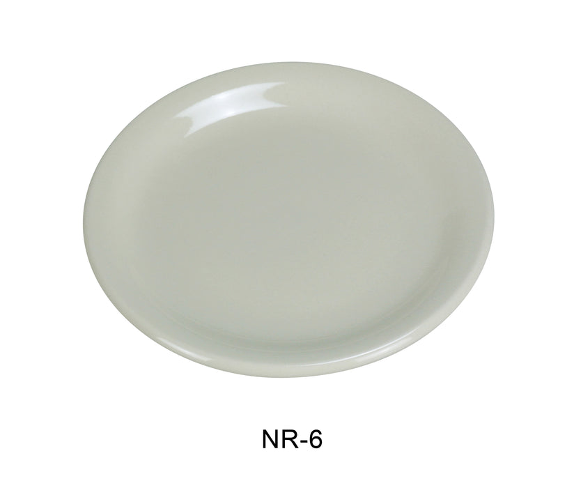 Yanco NR-6 Normandy Plate, Shape: Round, Color: White, Material: China, Pack of 36