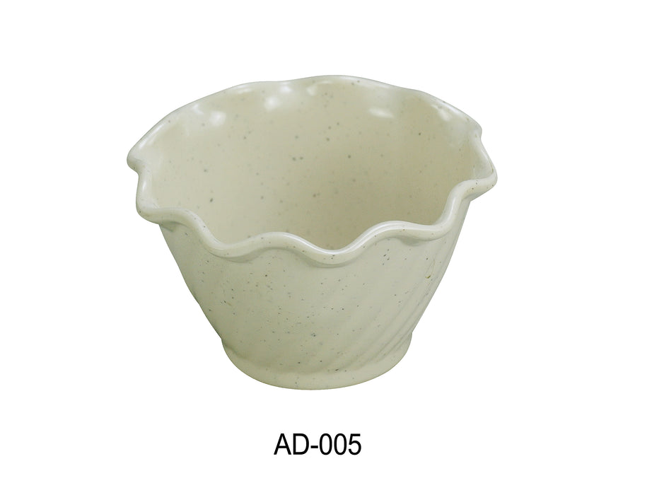 Yanco AD-005 Ardis Dessert Dish, Shape: Round, Color: Tan, Material: Melamine, Pack of 72