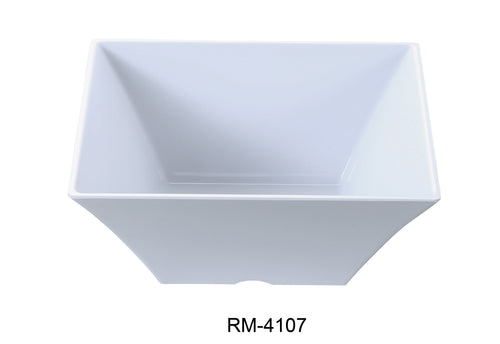 Yanco RM-4107 Rome 7.5" Square Bowl, Melamine, Pack of 24 (2 Dz)