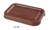 Yanco WL-408 Woodland 7 3/4" X 5" X 7/8" Rectangular Tray with Foot, Melamine, Pack of 24 (2 Dz)