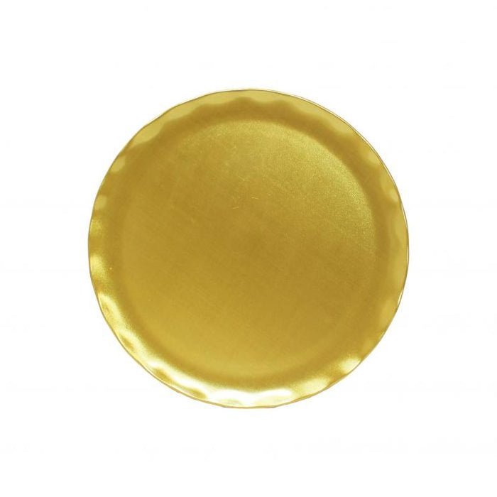 Thunder Group Melamine Western 18" PLATE, GOLD PEARL, Pack of 2