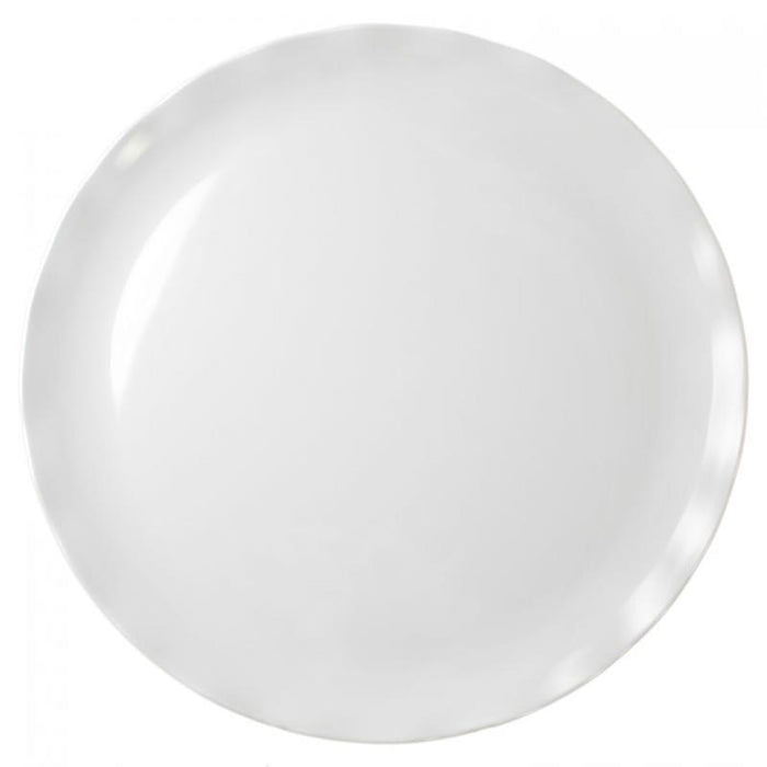 Thunder Group Melamine Western 18" PLATE, WHITE, BLACK PEARL, Pack of 2