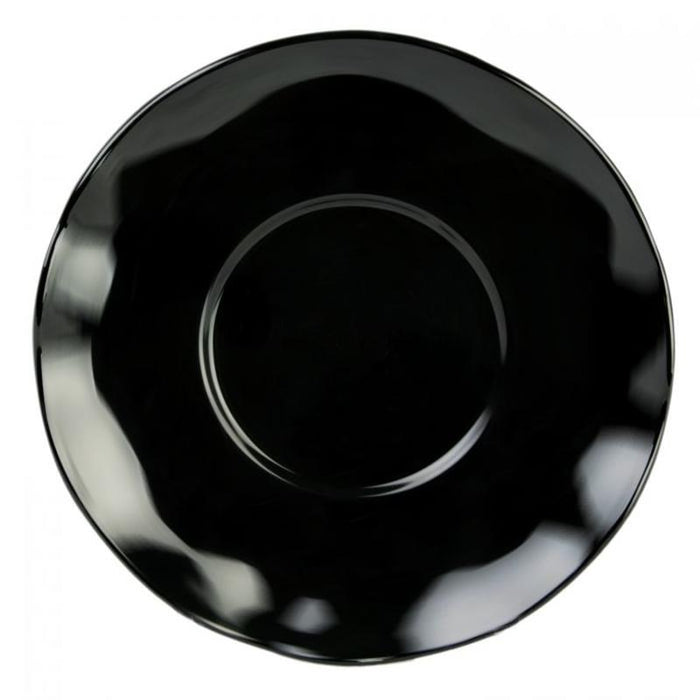 Thunder Group Melamine Western 6 1/2" SAUCER FOR RF9475, TWO TONE, BLACK PEARL, Pack of 12