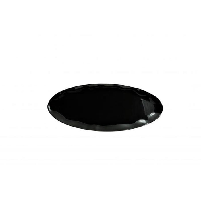 Thunder Group Melamine Western 24" X 10" PLATTER, TWO TONE, BLACK PEARL, Pack of 2