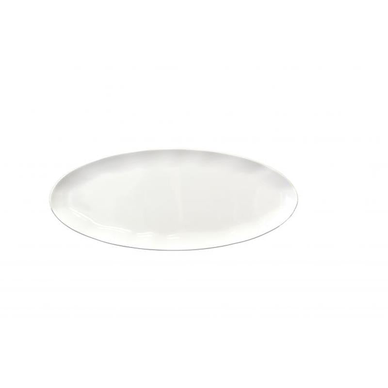 Thunder Group Melamine Western 24" X 10" PLATTER, WHITE, BLACK PEARL, Pack of 2