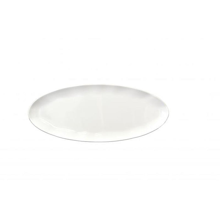 Thunder Group Melamine Western 24" X 10" PLATTER, WHITE, BLACK PEARL, Pack of 2