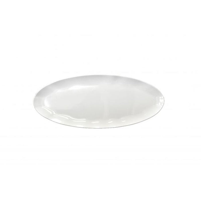 Thunder Group Melamine Western 30" X 12" PLATTER, WHITE, BLACK PEARL, Pack of 2