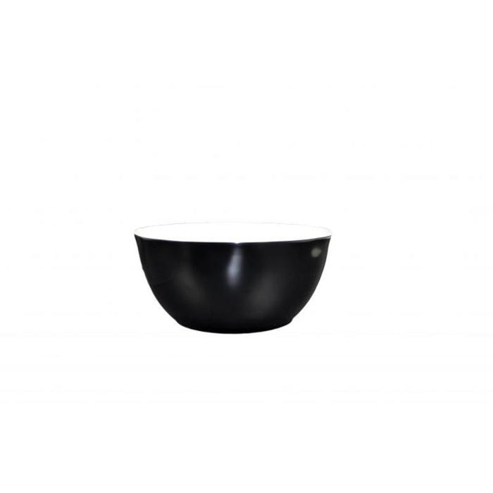 Thunder Group Melamine Western 36 OZ, 6 1/2" ALL PURPOSE BOWL, TWO TONE, BLACK PEARL, Pack of 6