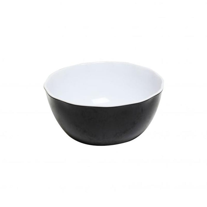 Thunder Group Melamine Western 36 OZ, 6 1/2" ALL PURPOSE BOWL, TWO TONE, BLACK PEARL, Pack of 6