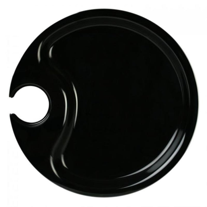 Thunder Group Melamine Western 10 1/2" PARTY PLATE, BLACK, BLACK PEARL, Pack of 6