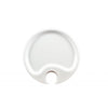 Thunder Group Melamine Western 10 1/2" PARTY PLATE, WHITE, BLACK PEARL, Pack of 6